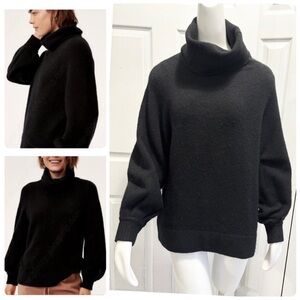 Aritzia The Group Babaton Adichie Sweater Black Oversized Wool Alpaca Size Small
